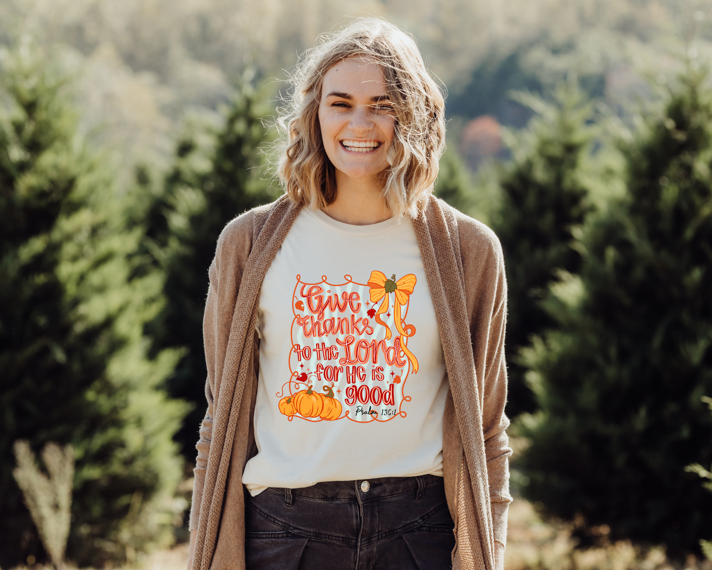 Give Thanks to the Lord (Colorful Bow)