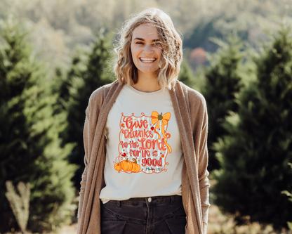 Give Thanks to the Lord (Colorful Bow)