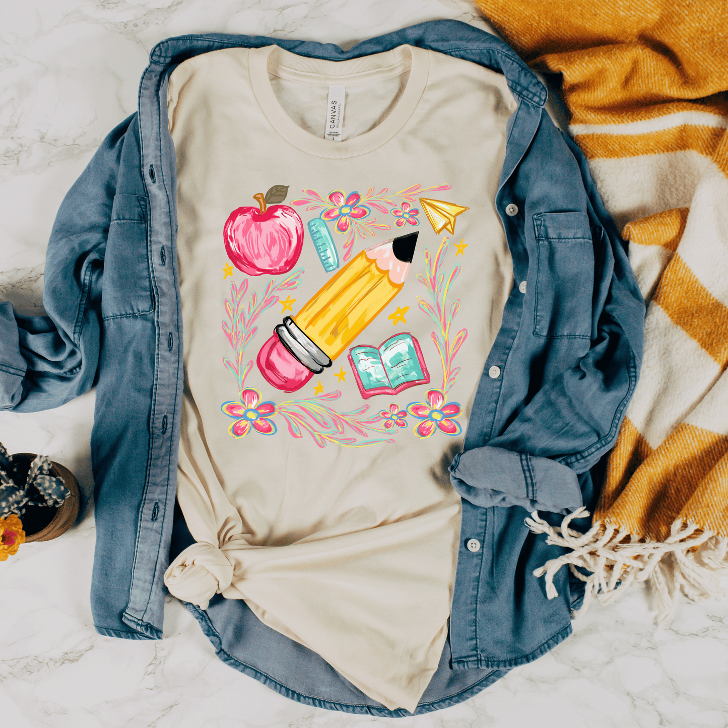 Floral Teacher Pencil