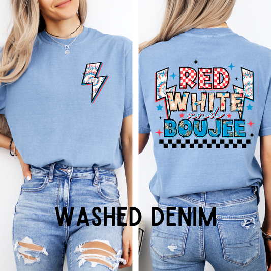 Red, White, and Boujee (on back with Pocket)