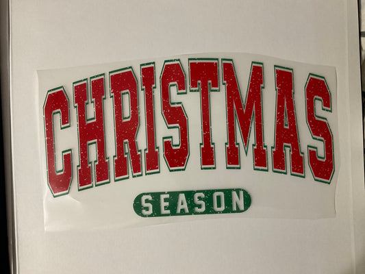 Christmas Season - Varsity Shirt - Christmas - Winter Shirt - Bella + Canvas