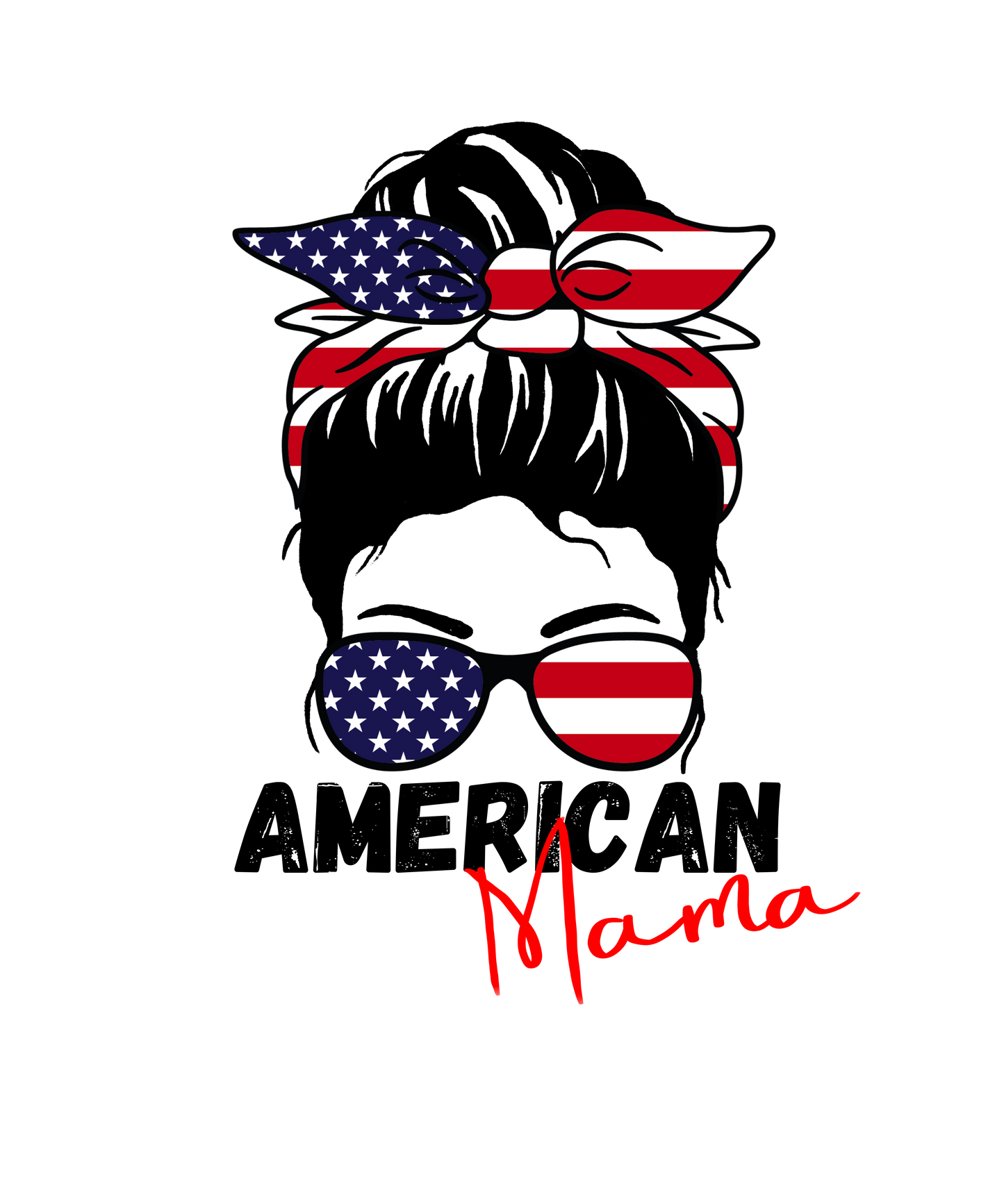 American Mama - Messy Bun