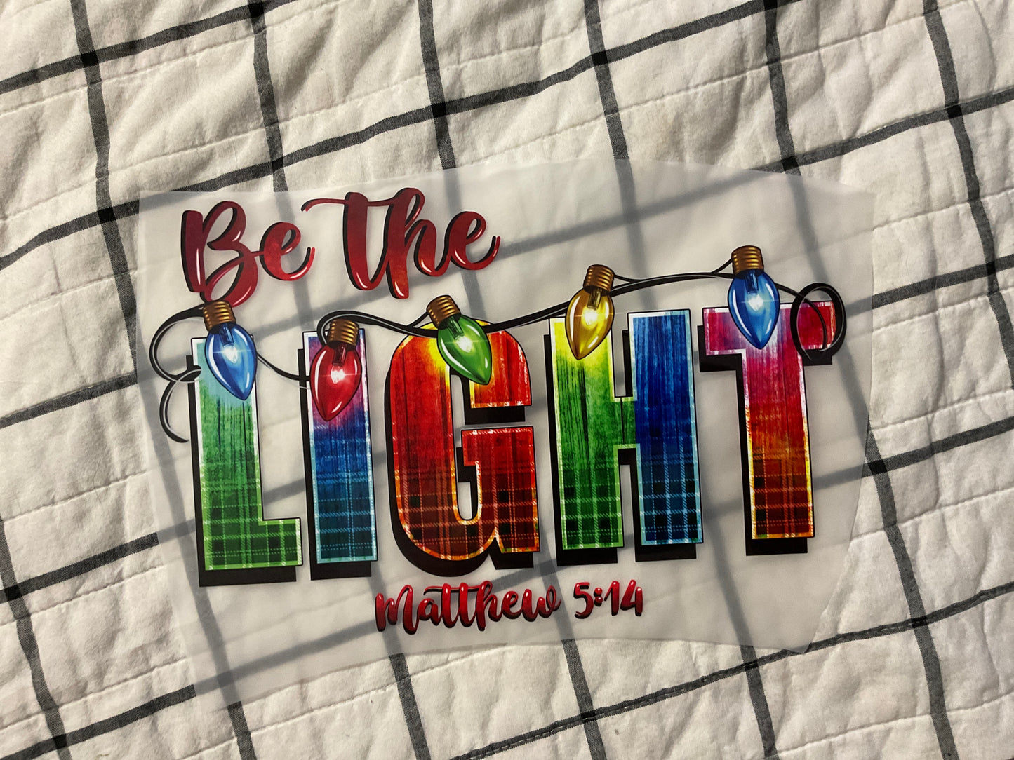 Be the Light - Christmas - Winter Shirt - Bella + Canvas