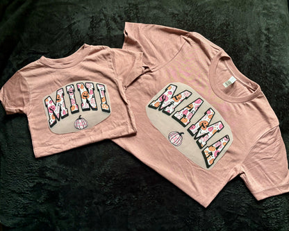 Mama and Mini - Halloween - Fall Shirt - Bella + Canvas