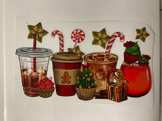 Christmas Coffee Cups - Christmas - Winter Shirt - Bella + Canvas