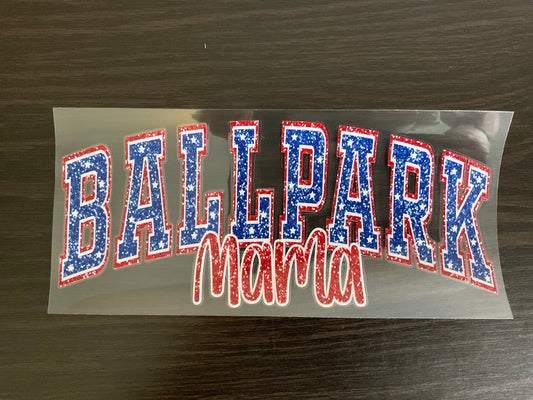 UV DTF - Ballpark Mama