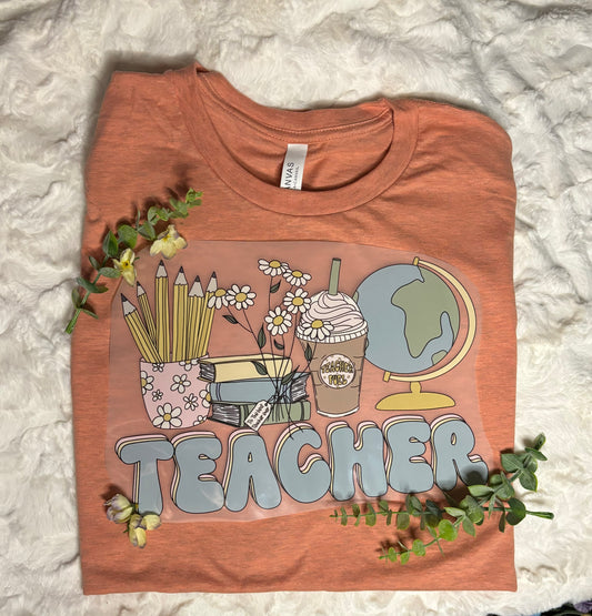 Pastel Teacher Tshirt