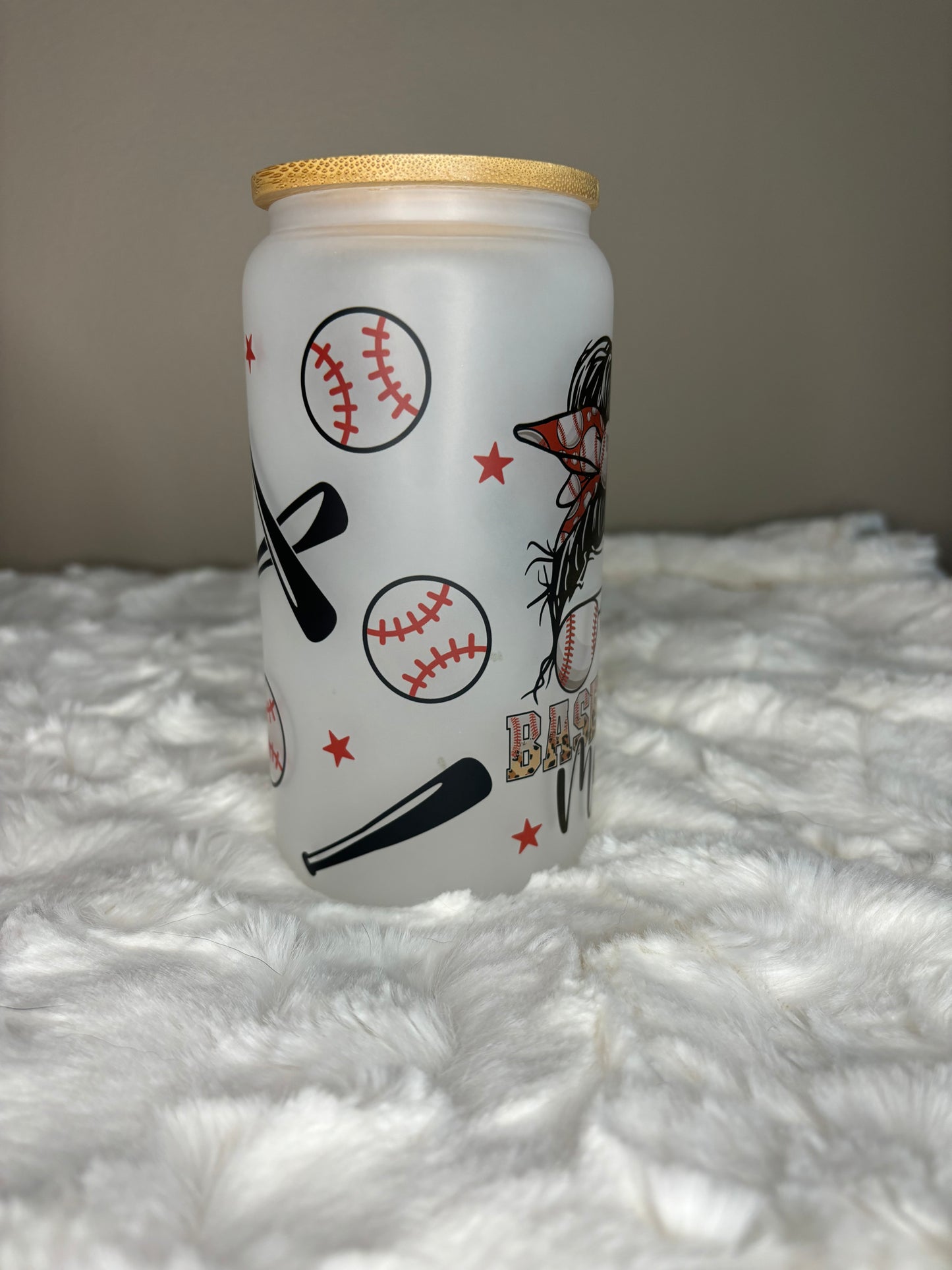 Baseball Mom - Messy Bun