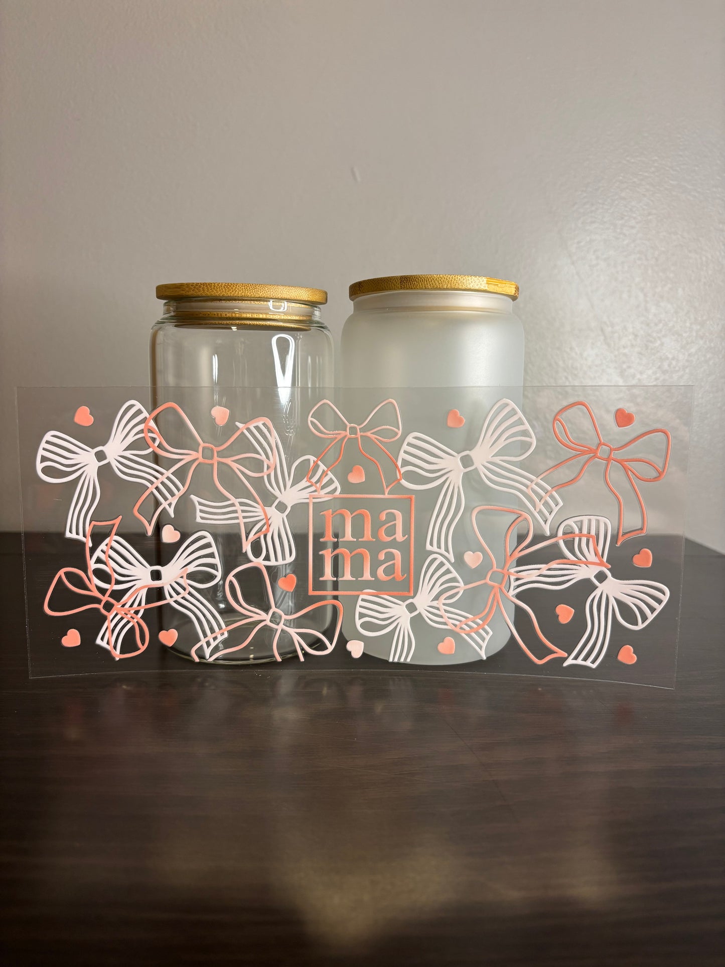 UV DTF - Mama - Pink Bows