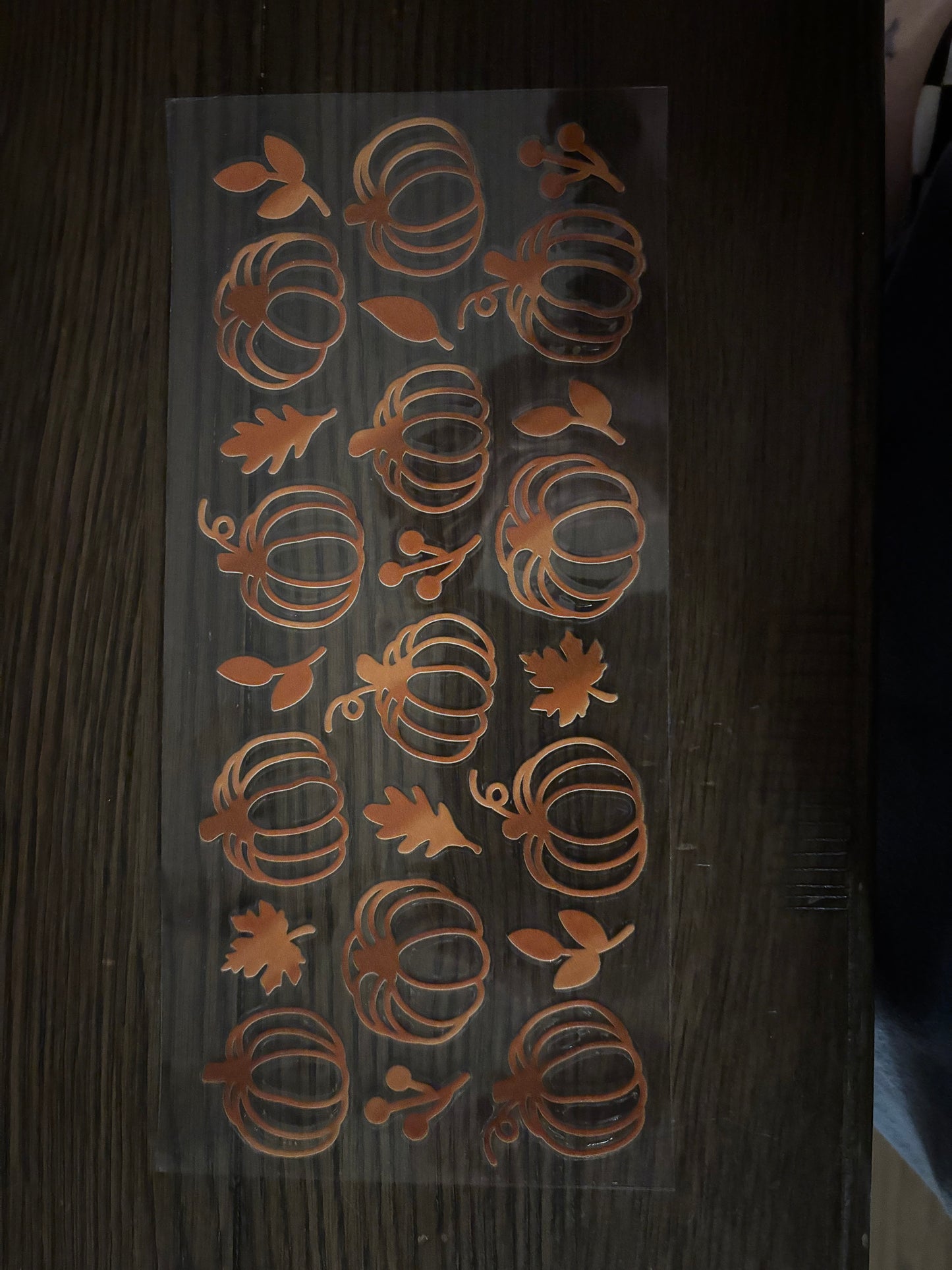 UV DTF Glass Cup - Pumpkins