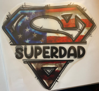 Super Dad - Superman/Flag