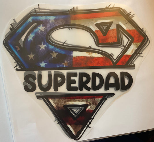 Super Dad - Superman/Flag