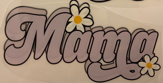 Mama - Purple + Flowers
