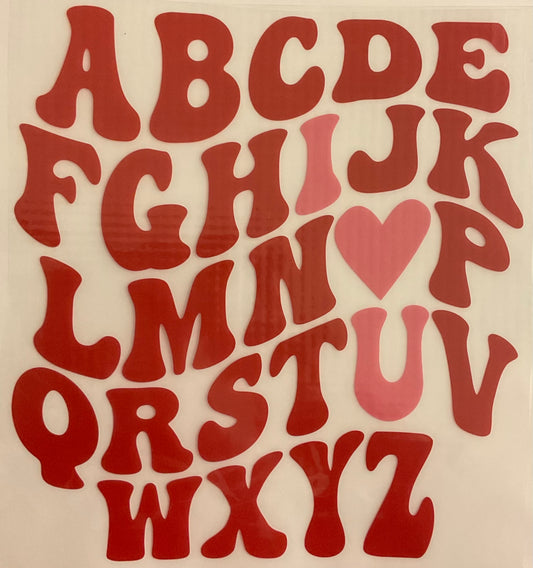 Alphabet I Love You - Valentine's Day