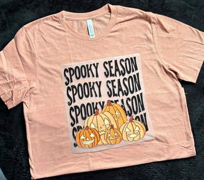 Spooky Season, Jack-O-Lantern - Halloween - Fall Shirt - Bella + Canvas