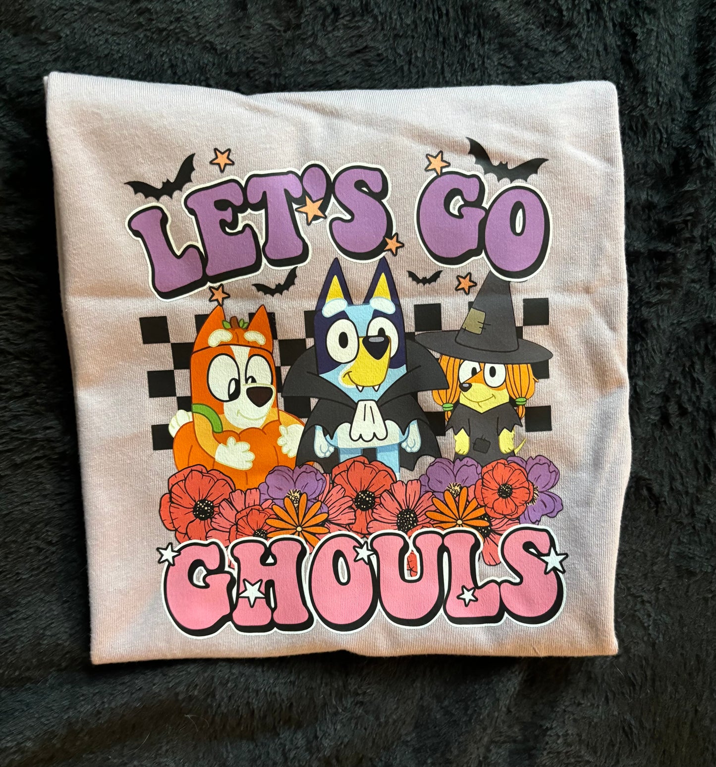 Let's Go Ghouls - Bluey - Kids Designs - Halloween - Fall Shirt - Bella + Canvas