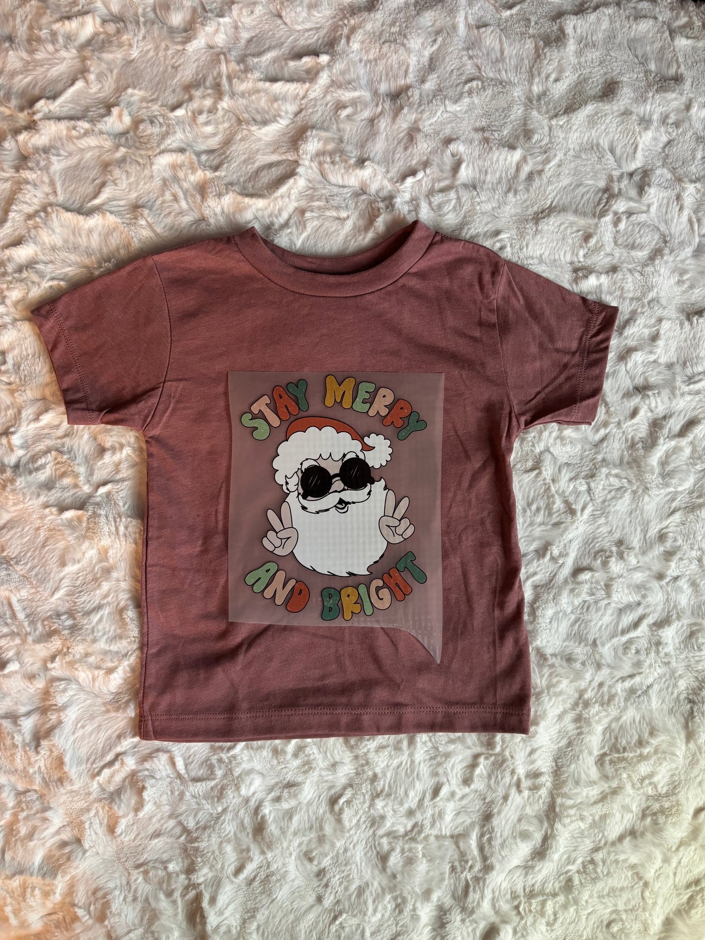 Stay Merry and Bright - Kids ONLY Designs - Christmas - Winter Shirt - Bella + Canvas