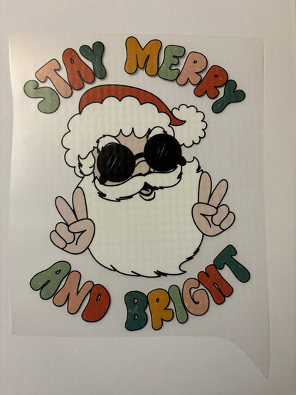 Stay Merry and Bright - Kids ONLY Designs - Christmas - Winter Shirt - Bella + Canvas